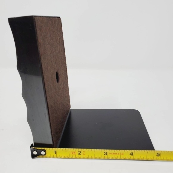 Monogram Metal Bronze & Black Finish Bookends Set of 2 - Picture 8 of 10